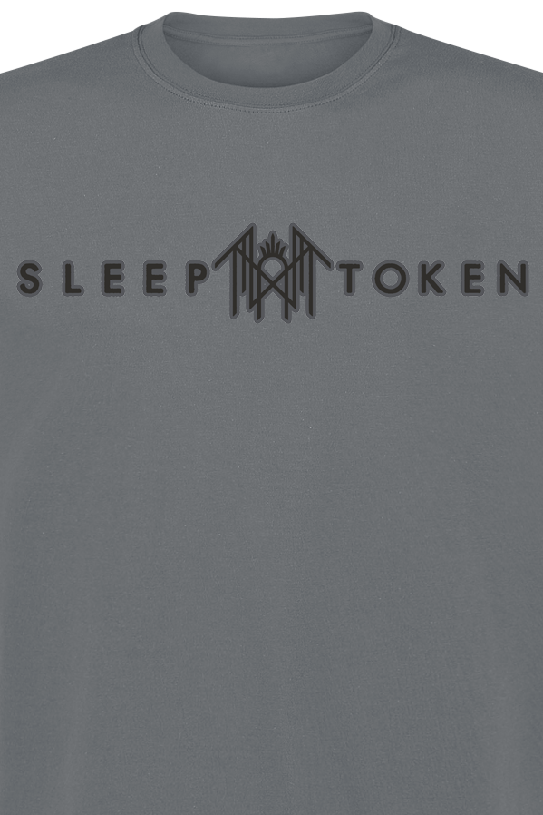 Sleep Token Logo 2 T-Shirt charcoal - Image 3