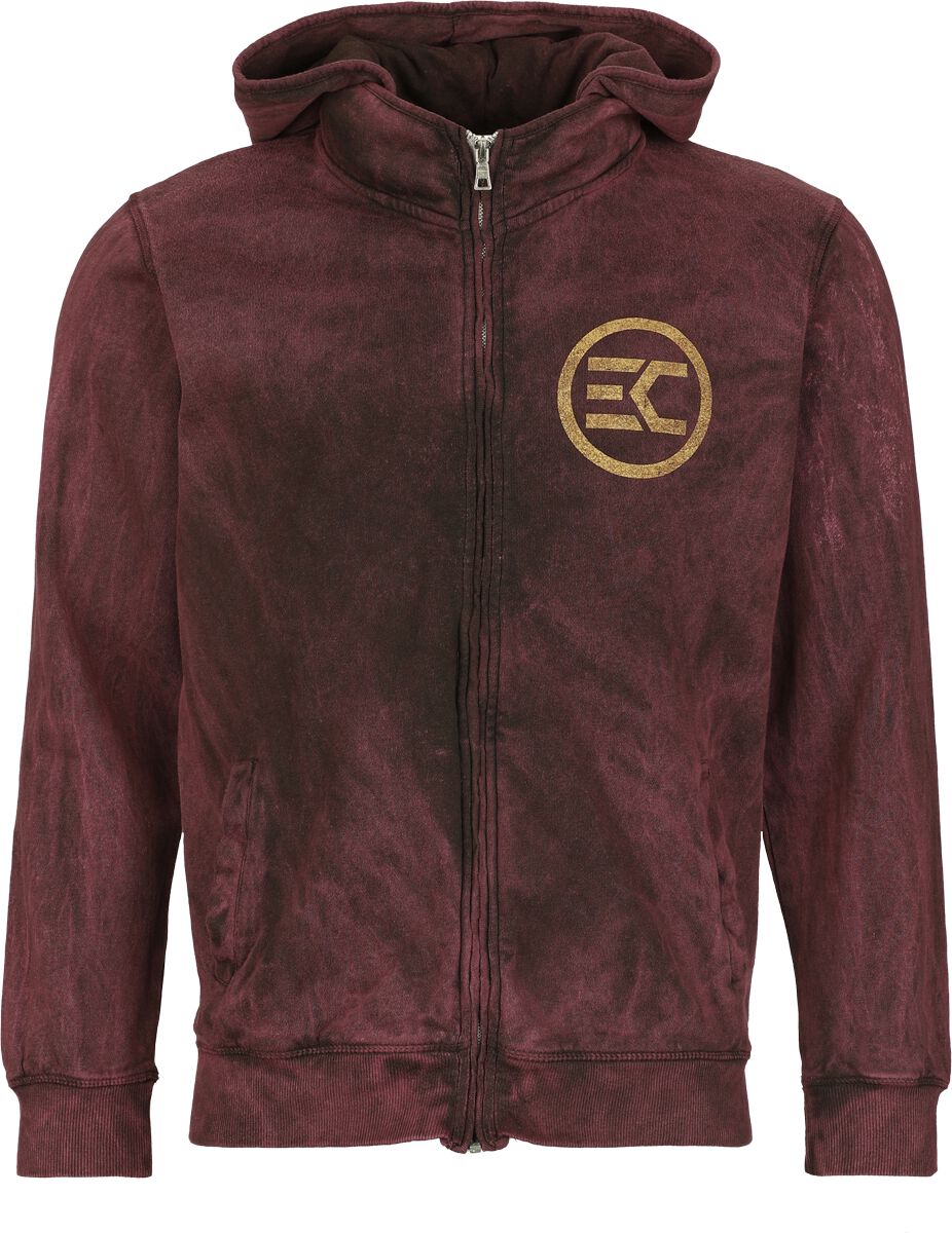 Electric Callboy All Night Long Hoodie Jacket rust - Image 2