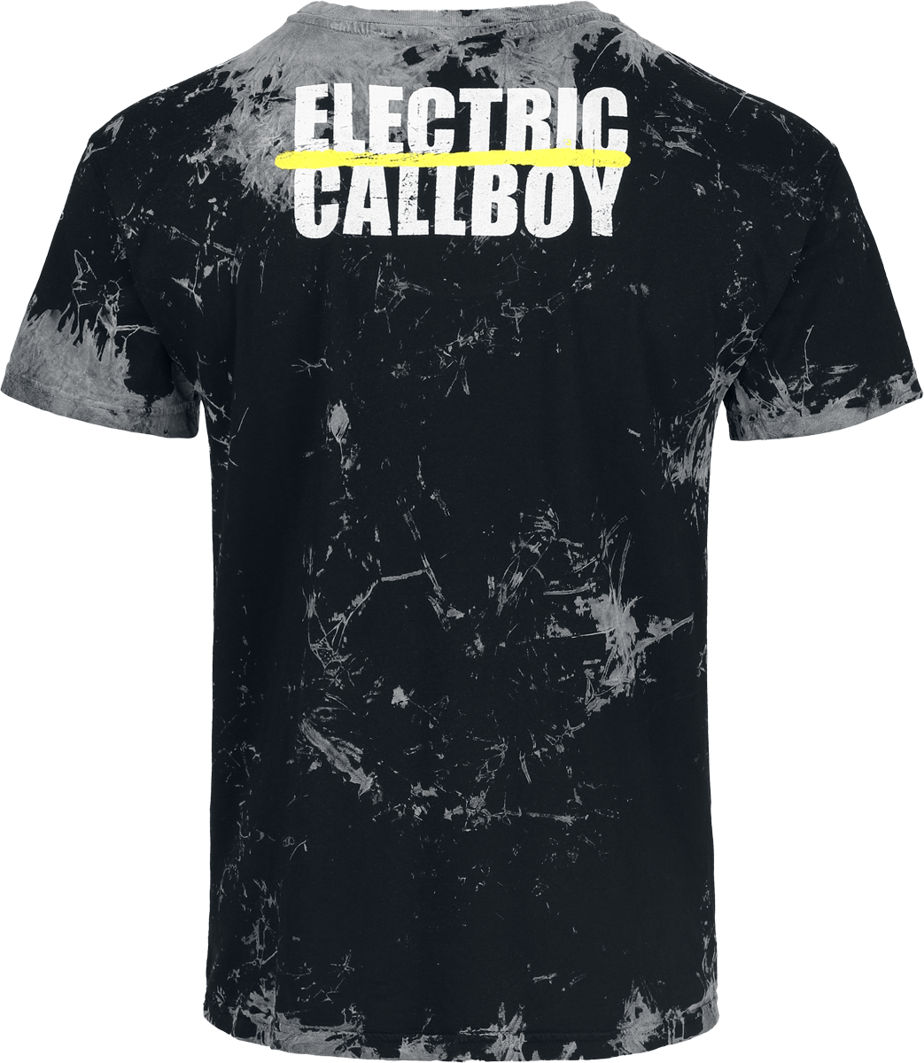 Electric Callboy Spray Smile T-Shirt grey - Image 3
