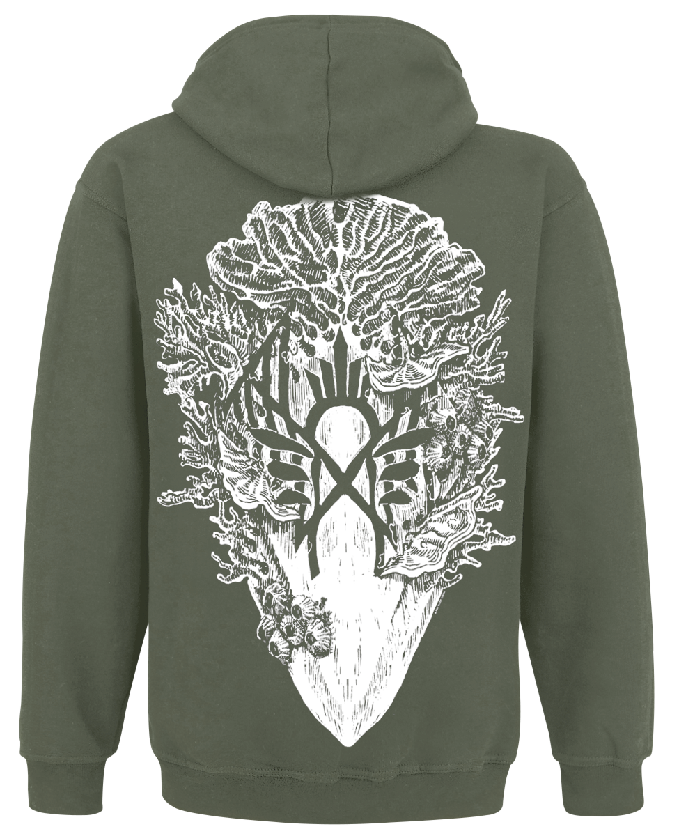 Sleep Token Mask Green Hoodie green - Image 3