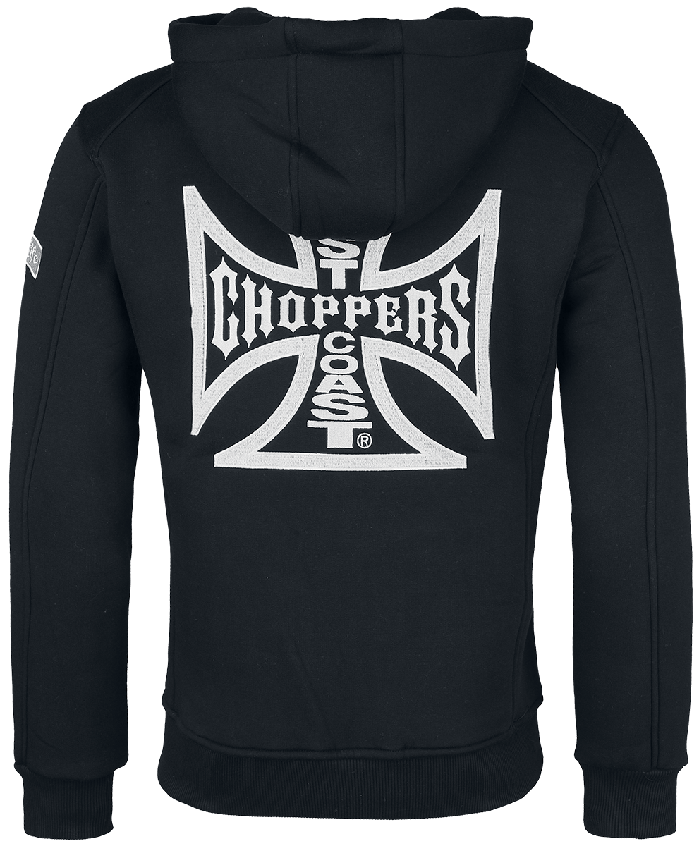 West Coast Choppers WCC OG Classic Panel Zip Hoodie Hoodie Jacket black - Image 3