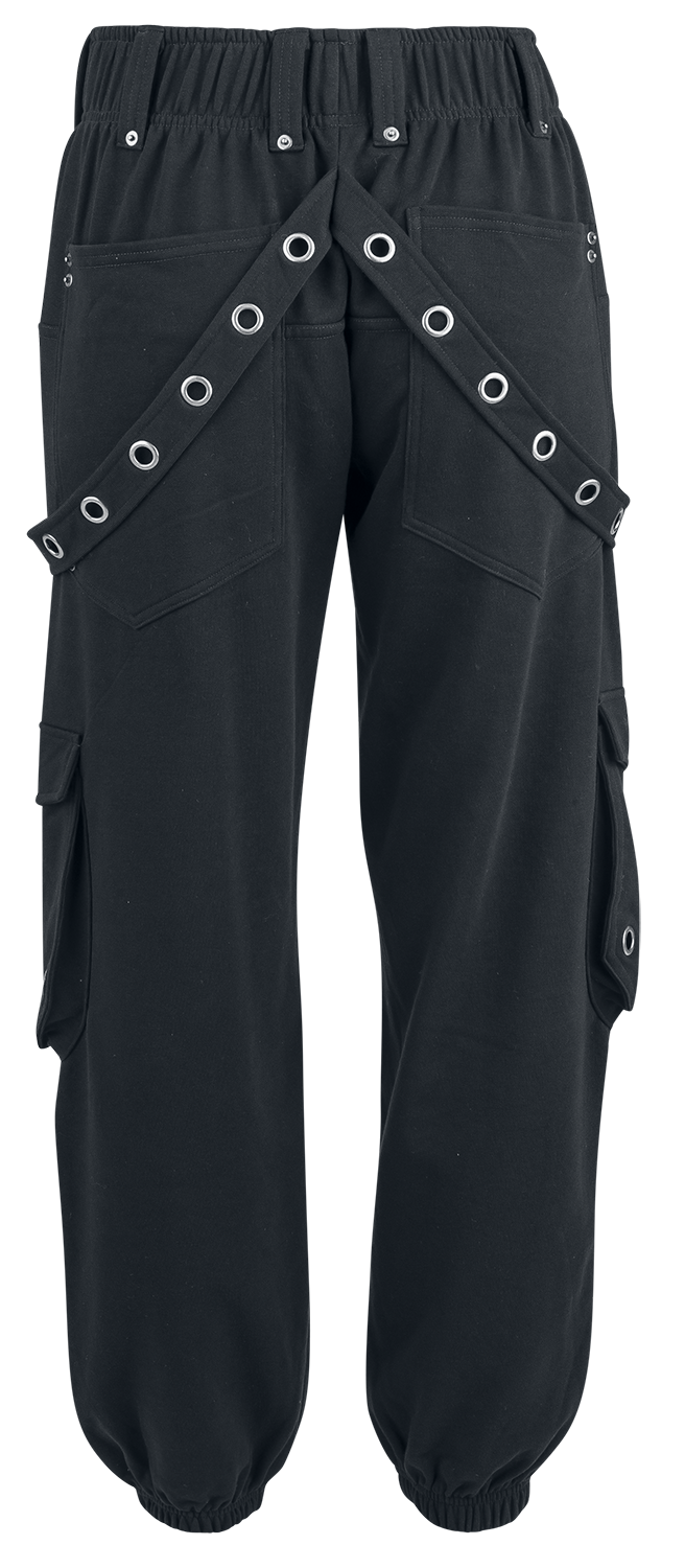 Gothicana by EMP Joggers With Rivets And Pockets Cloth Trousers black - Image 3