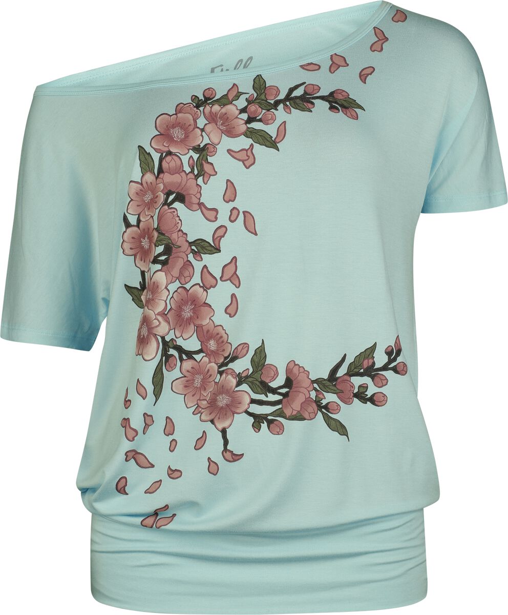 Full Volume by EMP T-shirt with Flowers front print T-Shirt mint - Image 2