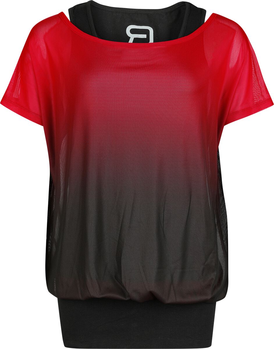 RED by EMP Double-Pack Mesh T-shirt and Vest T-Shirt bordeaux black - Image 2