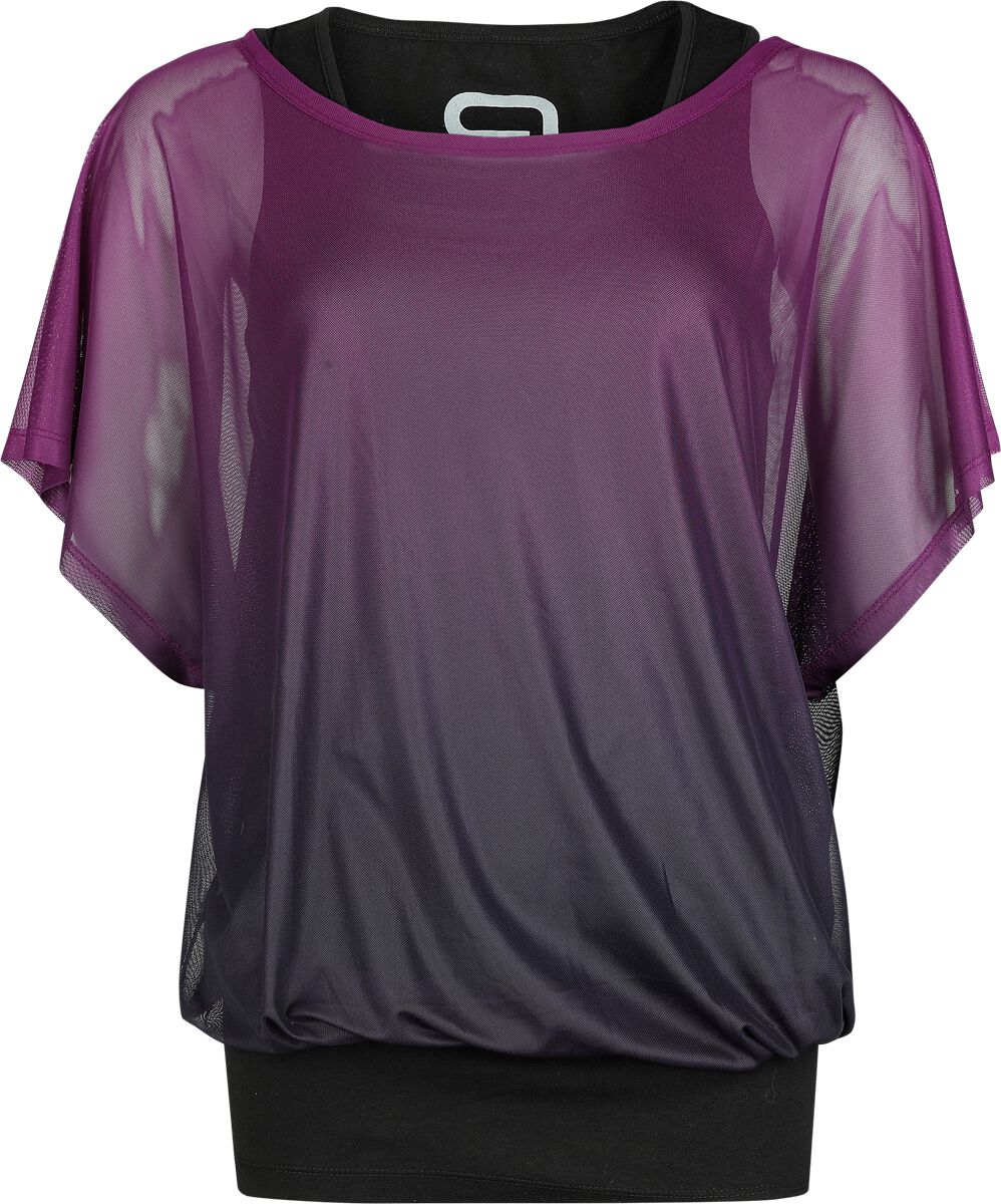 RED by EMP Double-Pack T-shirt and Vest T-Shirt black lilac - Image 2