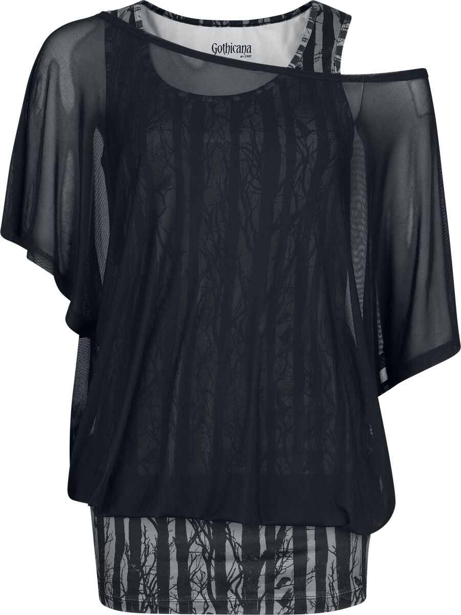 Gothicana by EMP Top and Vest T-Shirt black - Image 2