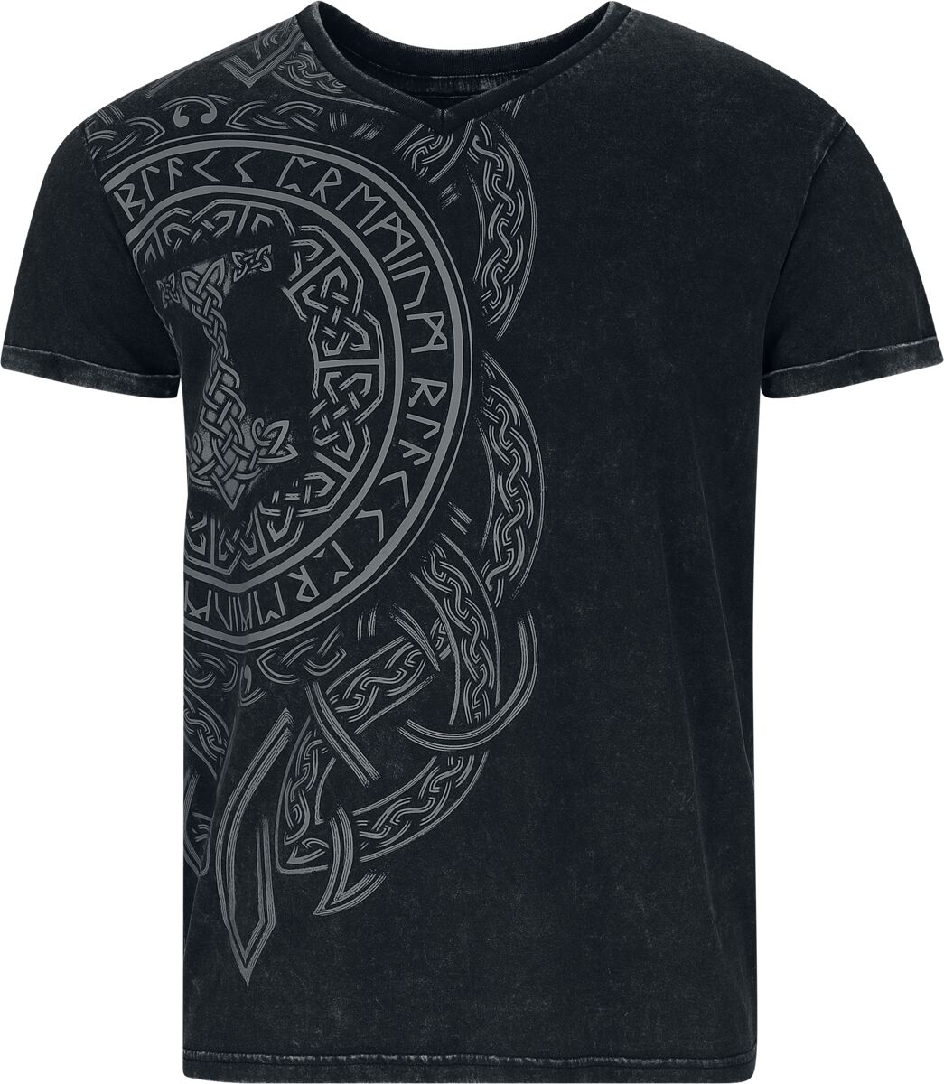 Black Premium by EMP T-shirt with Nordic Runes T-Shirt black - Image 2