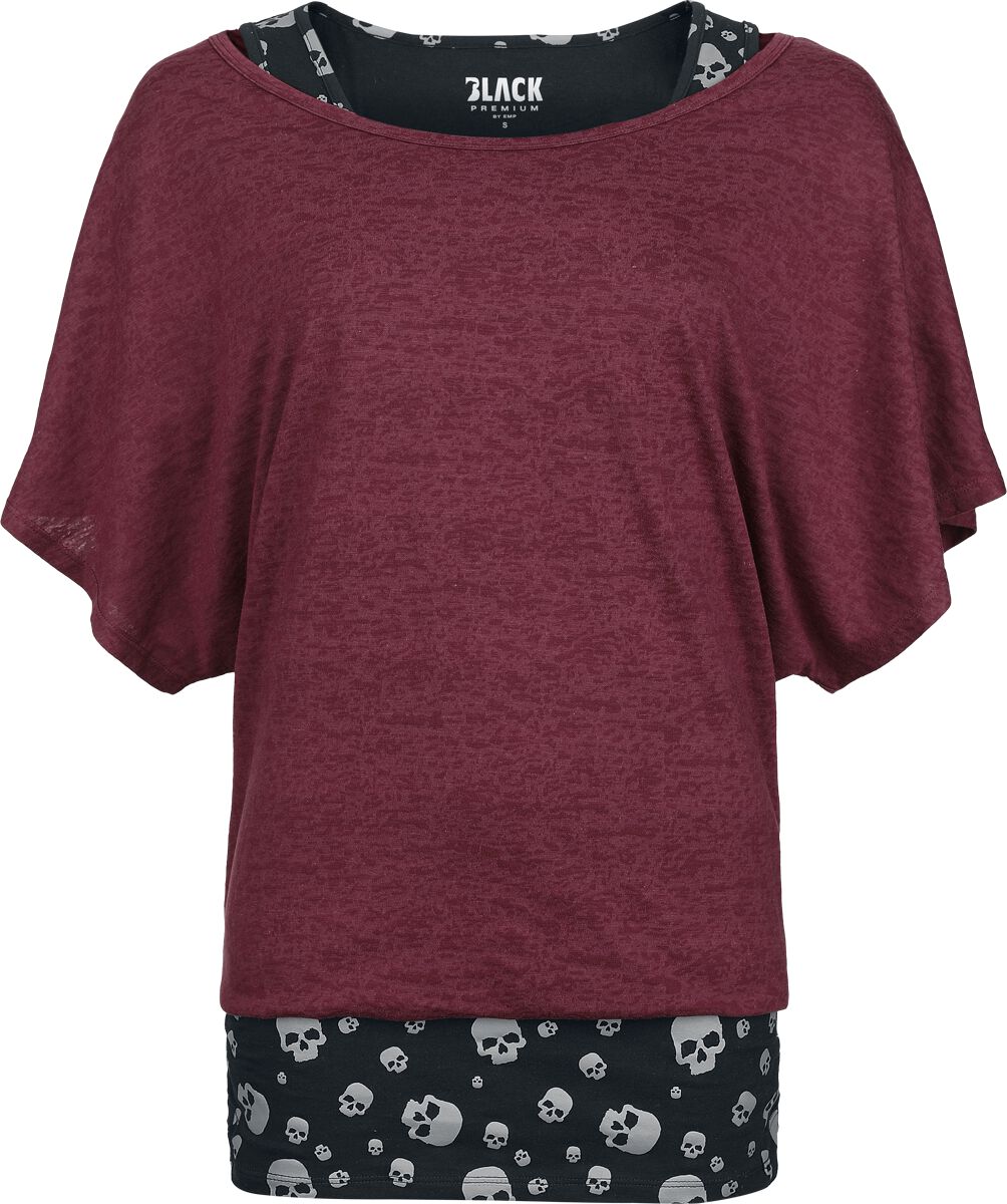 Black Premium by EMP Double Pack T-shirt and Top T-Shirt black bordeaux - Image 2