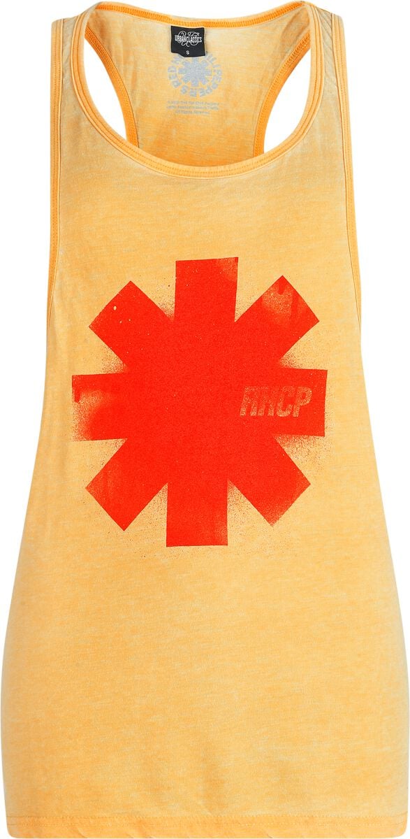 Red Hot Chili Peppers Shaded Logo Top yellow - Image 2