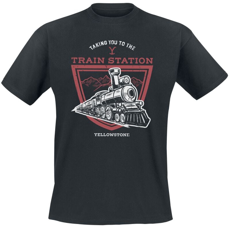 Yellowstone Taking You To The Train Station T-Shirt black - Image 2