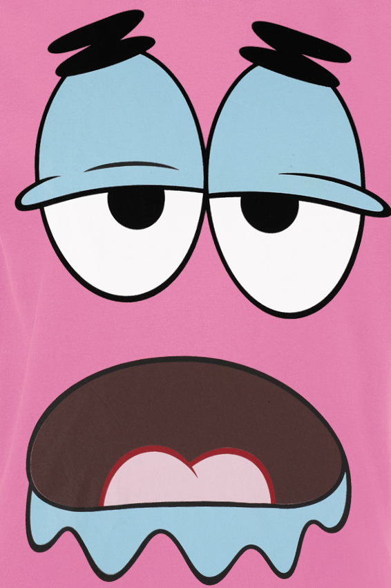 SpongeBob SquarePants Patrick Big Face T-Shirt pink - Image 3