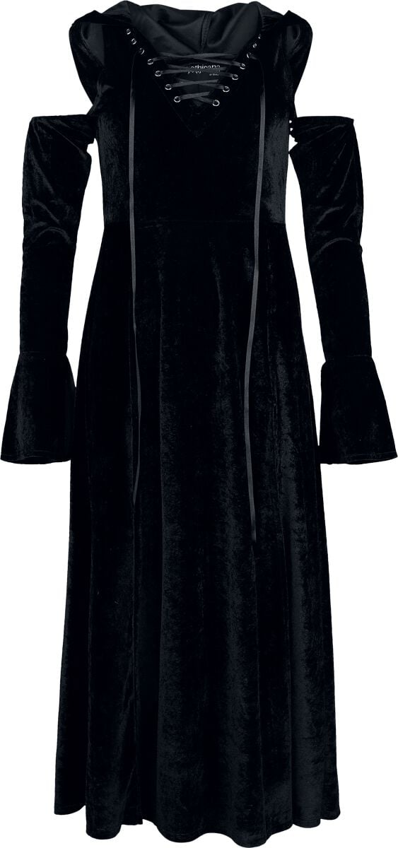 Gothicana by EMP Hooded Dress Maxi Dress black - Image 2