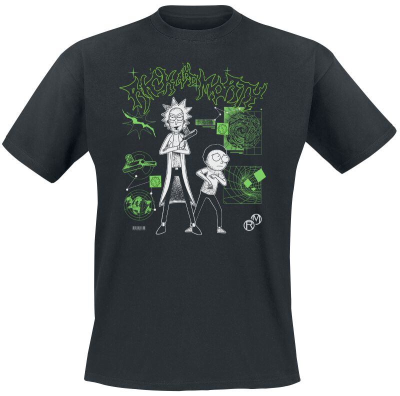Rick And Morty Rick and Morty LAB T-Shirt black - Image 2