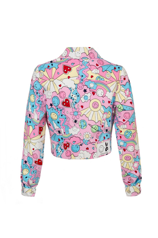 Hell Bunny Hell Bunny x Smiley Originals Loulou Jacket Mid-Season Jackets multicolour - Image 3