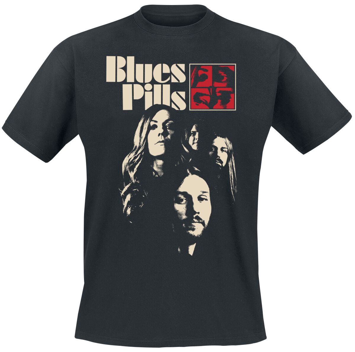 Blues Pills Band Portrait T-Shirt black