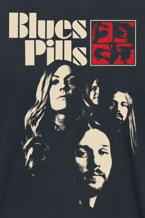 Blues Pills Band Portrait T-Shirt black - Image 3