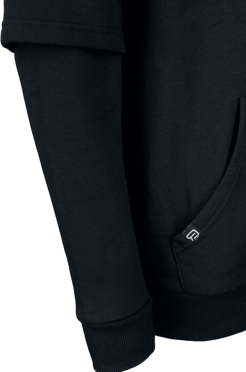 RED by EMP Layered Look Hoodie Jacket Hoodie Jacket black - Image 3