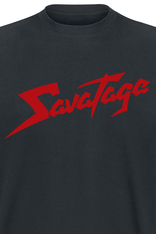 Savatage Red Logo T-Shirt black - Image 3