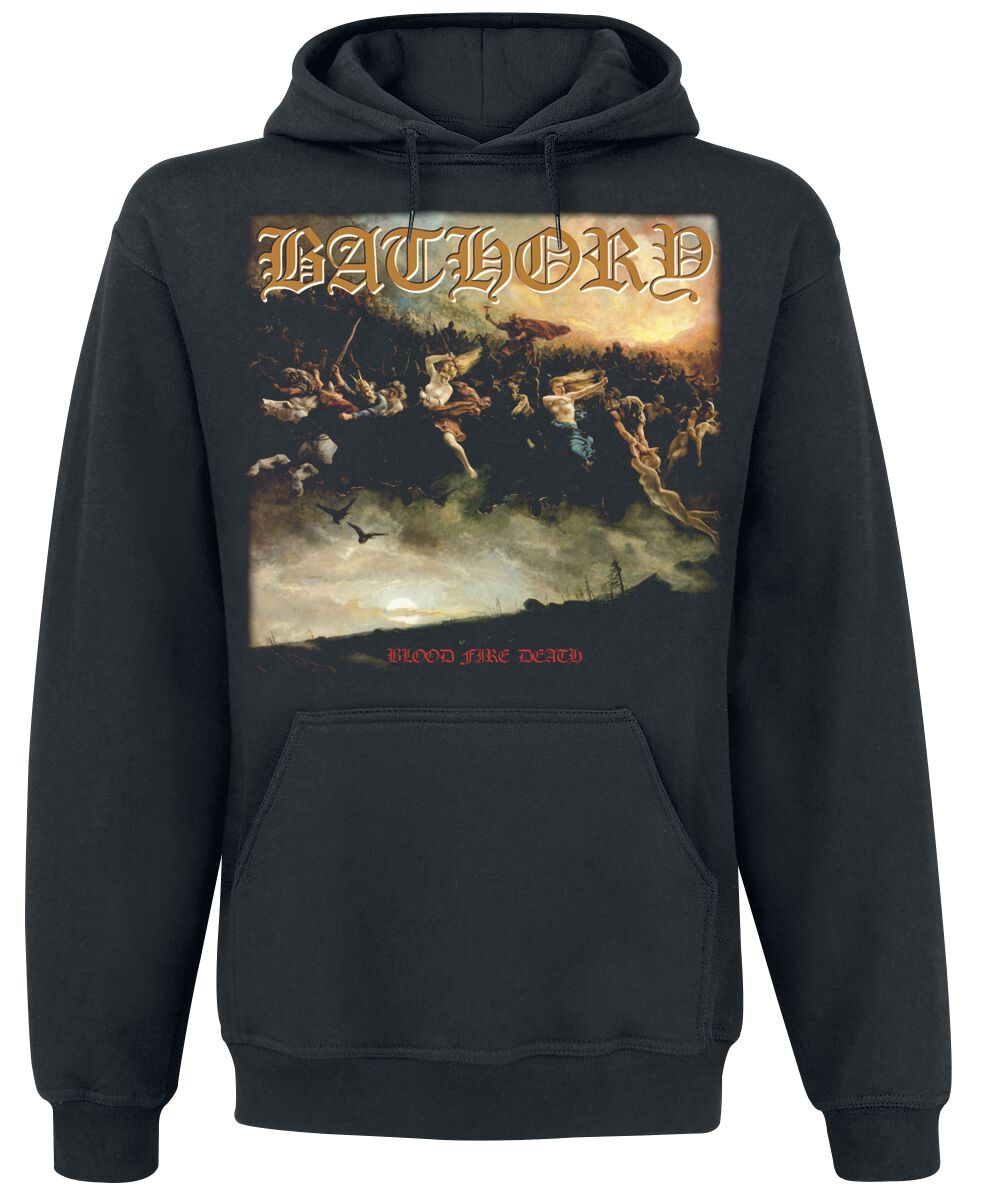 Bathory Blood Fire Death Hoodie black - Image 2
