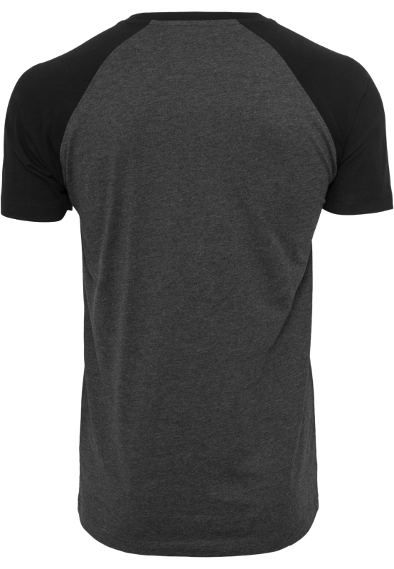 Built Your Brand Raglan Contrast T-shirt T-Shirt black grey - Image 3