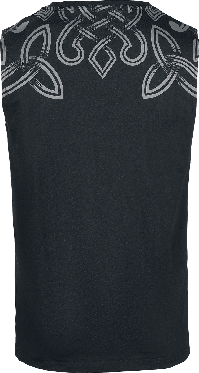 Black Premium by EMP Top with nordic ornaments Tanktop black - Image 3
