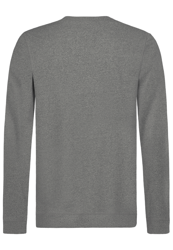 Urban Surface Mens Basic Jumper Sweatshirt grey - Image 3