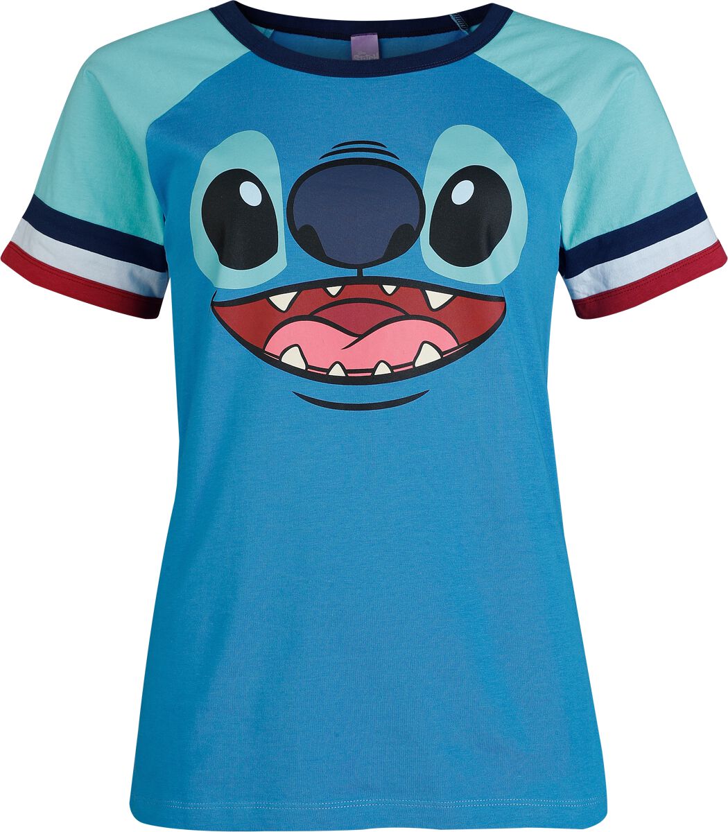 Lilo & Stitch Stitch - Face T-Shirt blue - Image 2