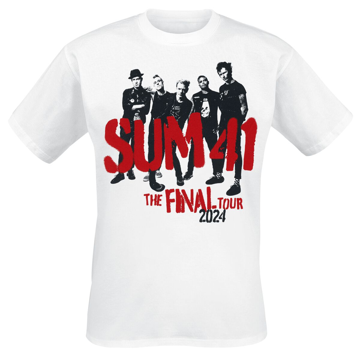 Sum 41 Spray Paint - Tour Shirt 2024 T-Shirt white - Image 2