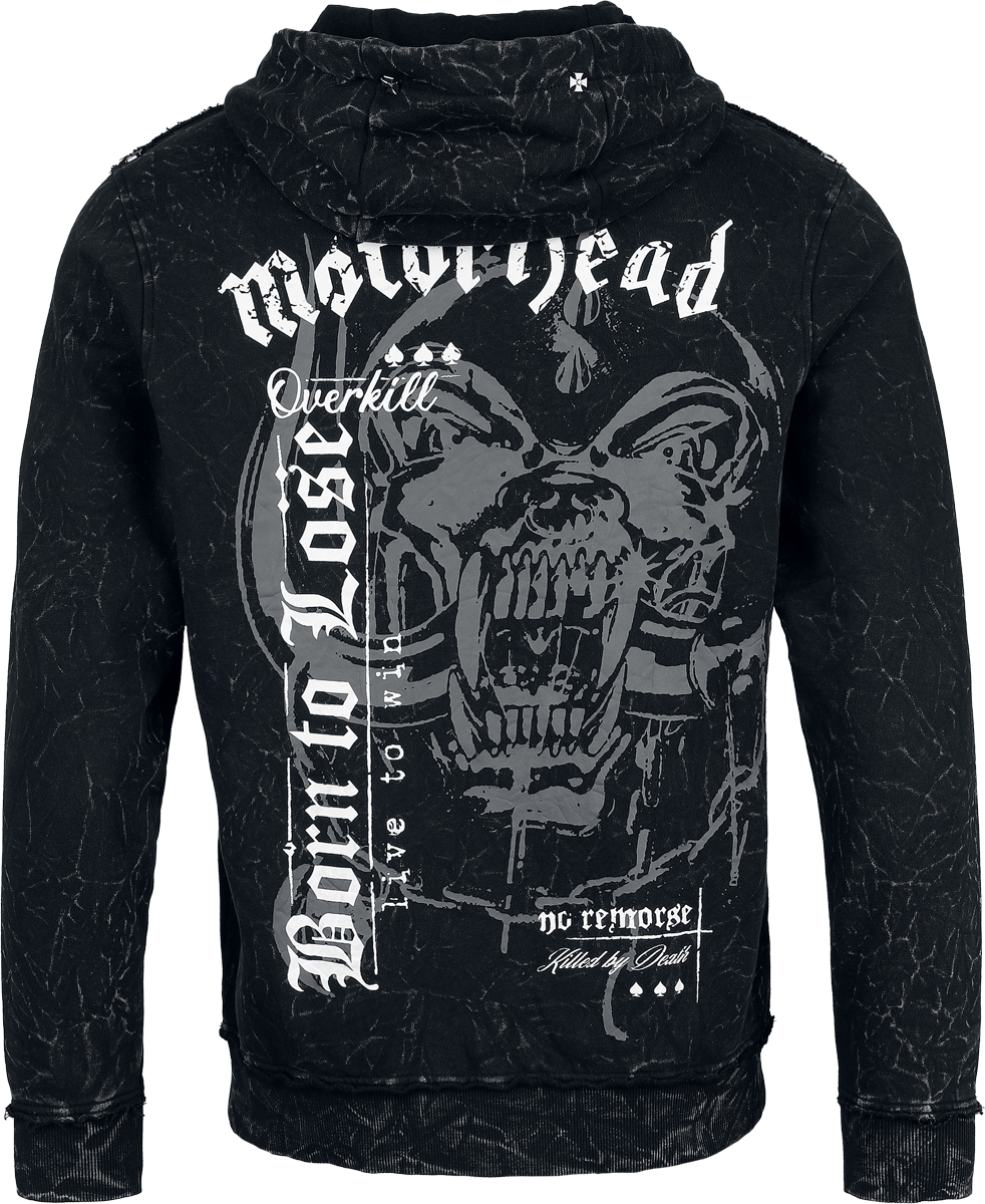 Motörhead EMP Signature Collection Hoodie Jacket dark grey - Image 3