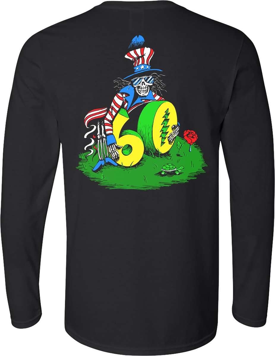 Grateful Dead Stealie 60 Years So Far Long-sleeve Shirt black - Image 3
