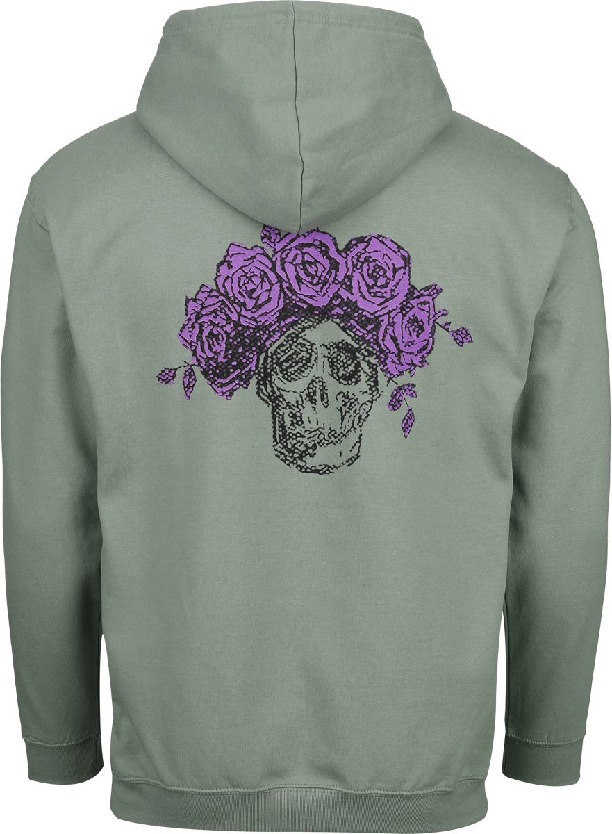 Grateful Dead Skull & Rose 60th Hoodie green - Image 3