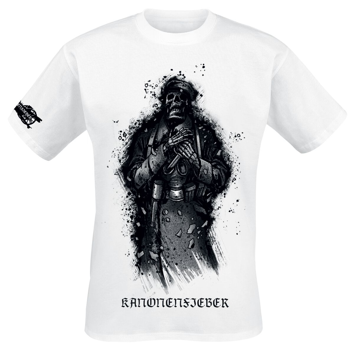 Kanonenfieber Soldatengrab T-Shirt white - Image 2