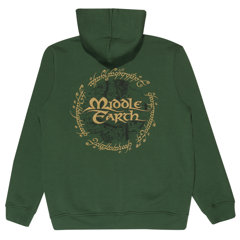 The Lord Of The Rings Logo Hoodie Jacket green - Image 3