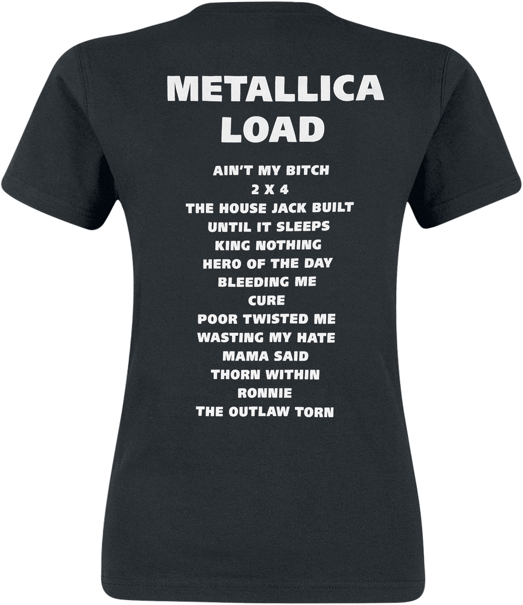 Metallica Load Tracklist T-Shirt black - Image 3
