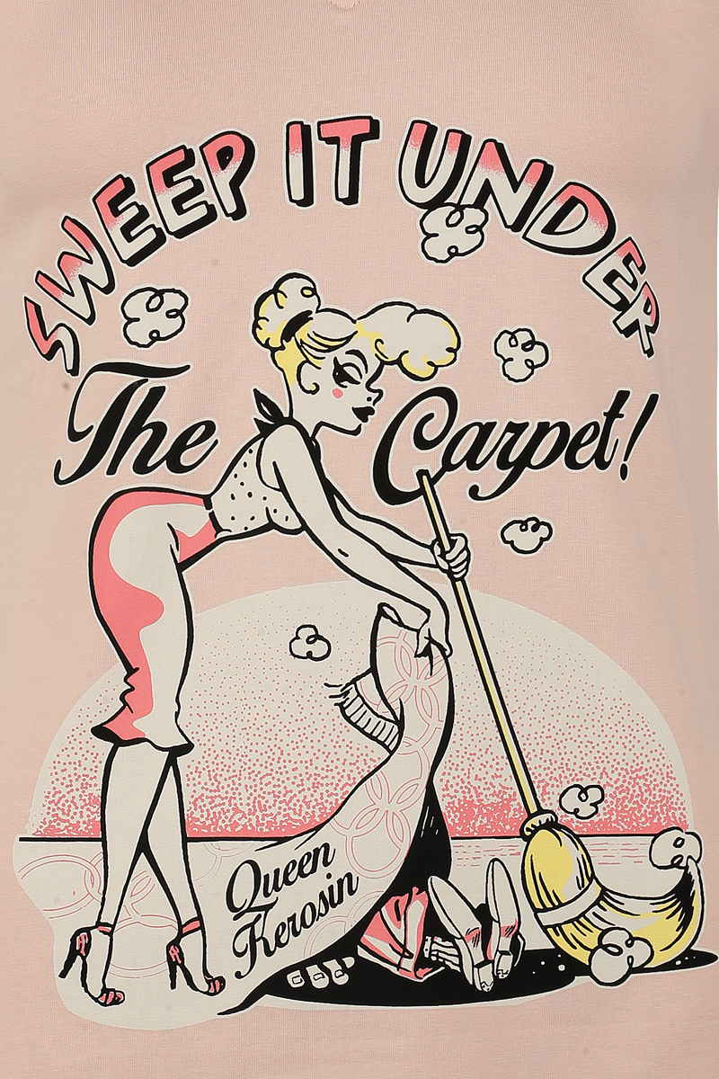 Queen Kerosin Sweep it under the carpet T-Shirt light pink - Image 3