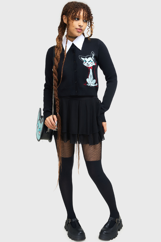 THE VAMPURR by KILLSTAR Do Not Touch Me Cardgian Cardigan black - Image 3