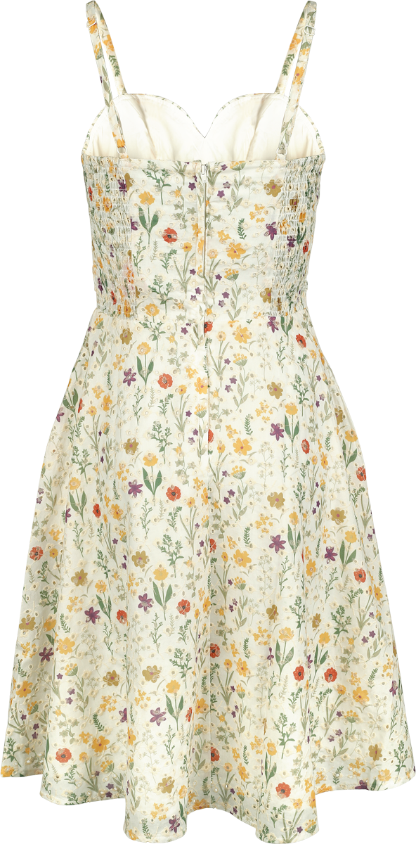Voodoo Vixen Summer Flowers Emb Flare Dress Midi Dress multicolour - Image 3