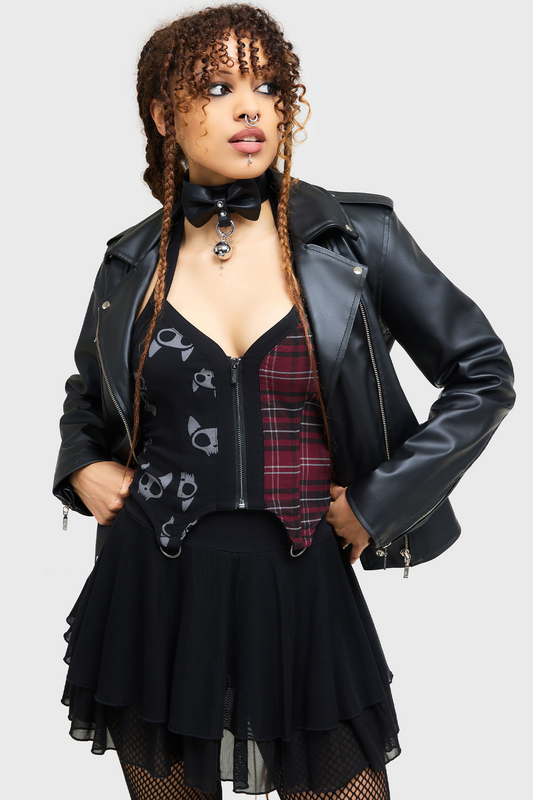 THE VAMPURR by KILLSTAR The Vampurr Halter Neck Top Halternecks black red - Image 3