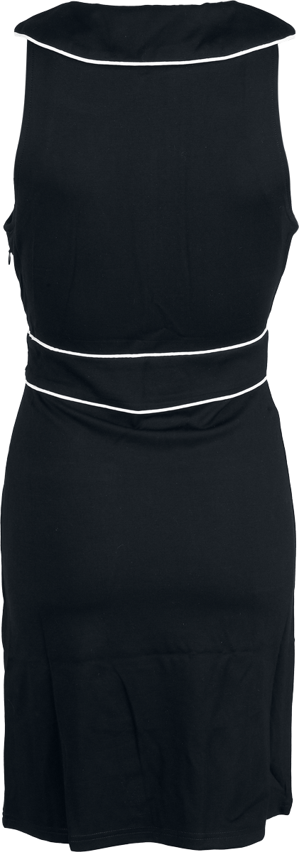 Voodoo Vixen 60s Pocket Dress Mini Dress black white - Image 3