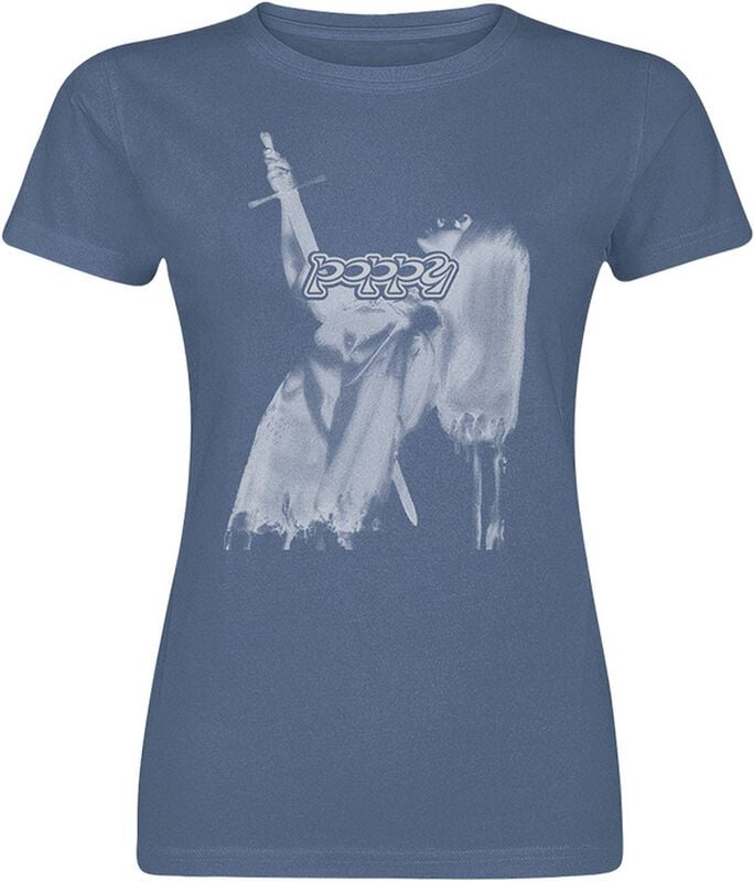 Poppy Impaled T-Shirt mottled navy - Image 2
