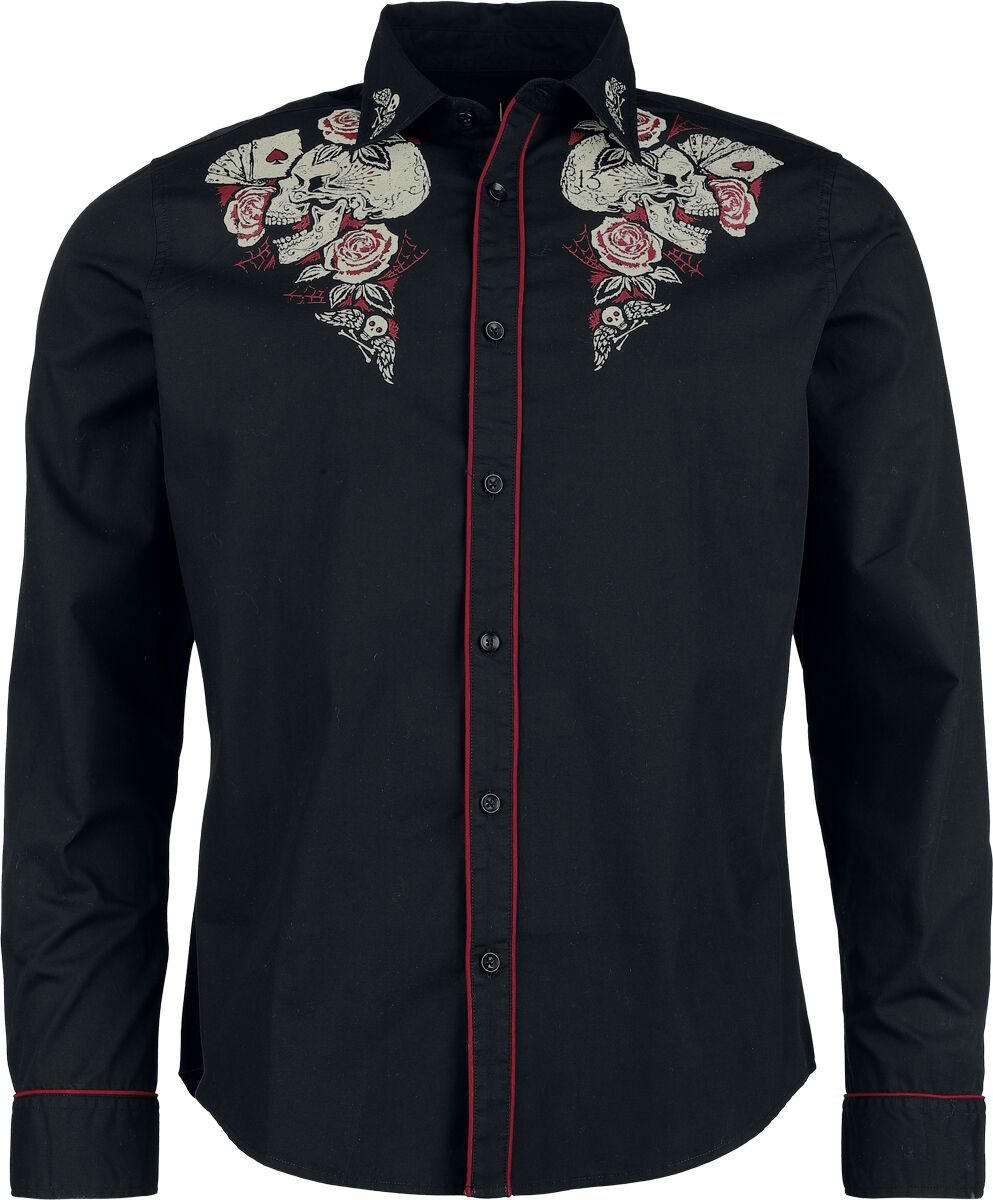 Rock Rebel by EMP Rock Rebel X Lucky 13 - Shirt Longsleeve black - Image 2