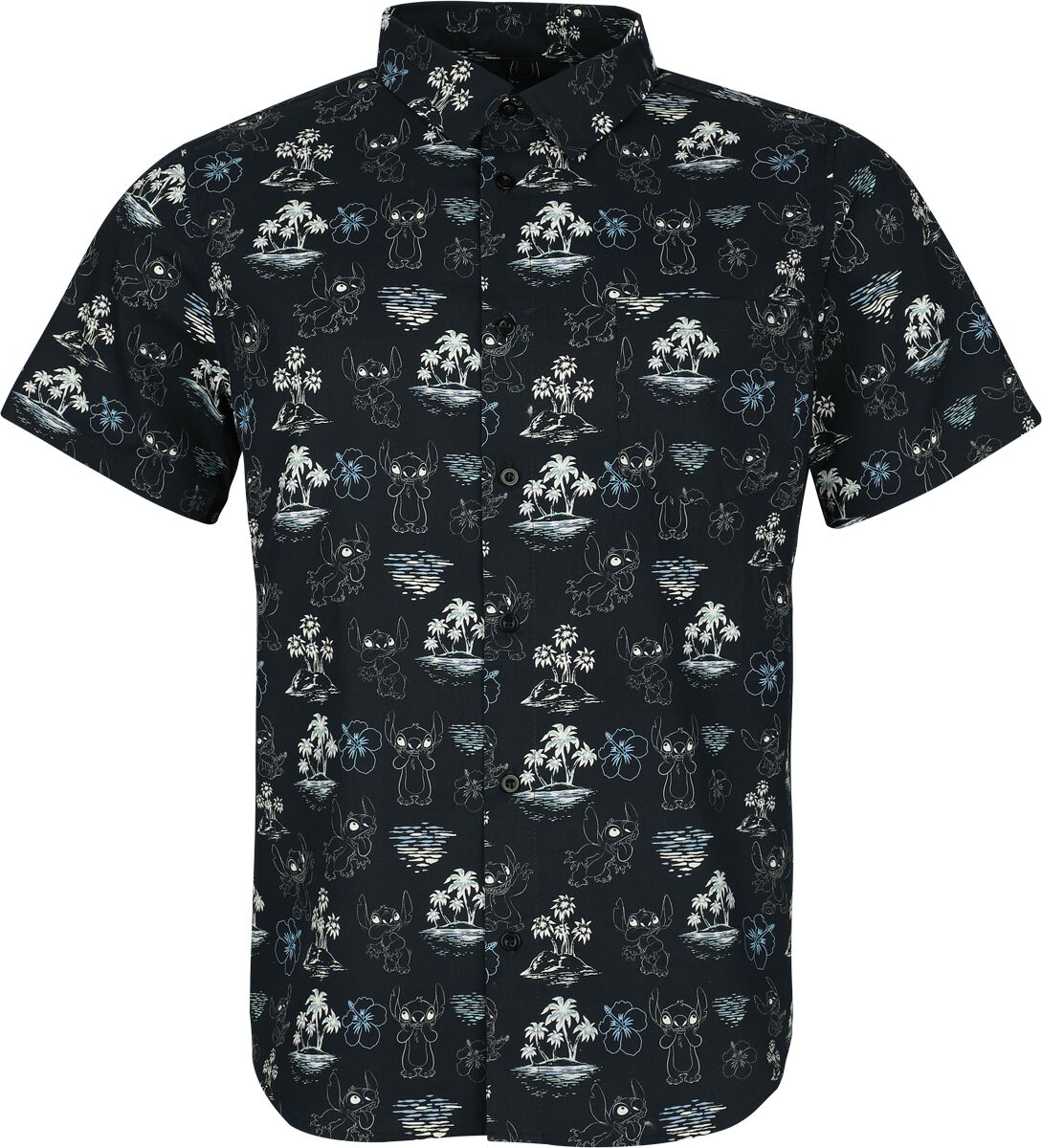 Lilo & Stitch Black Summer Short-sleeved Shirt multicolour - Image 2