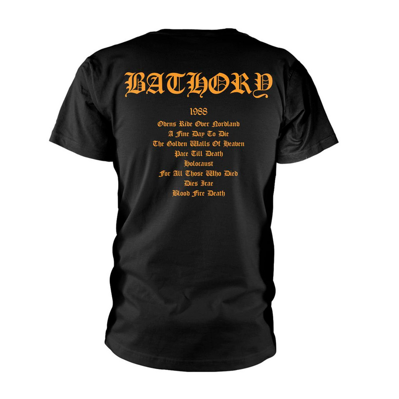 Bathory Blood Fire Death T-Shirt black - Image 3
