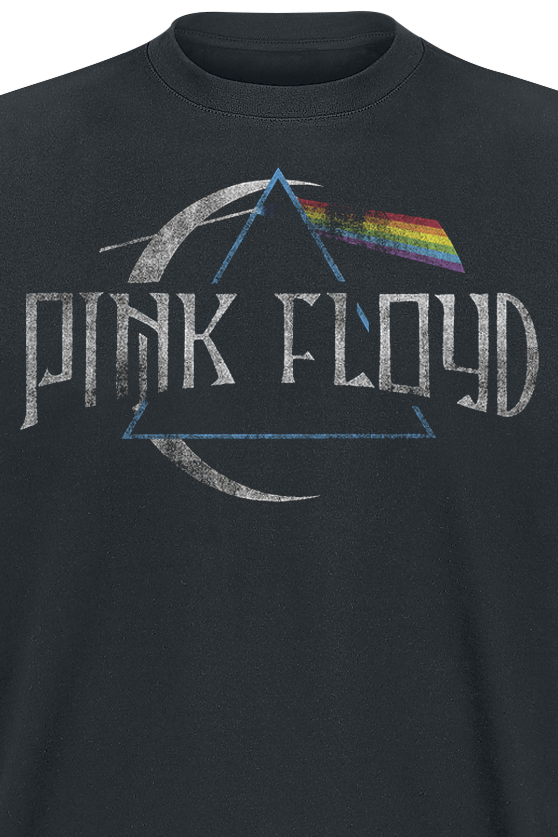 Pink Floyd Moon Logo T-Shirt black - Image 3
