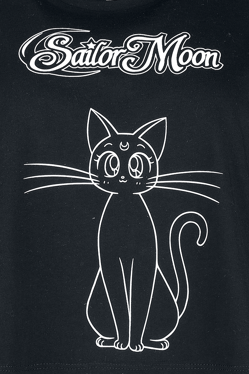 Sailor Moon Luna T-Shirt black - Image 3