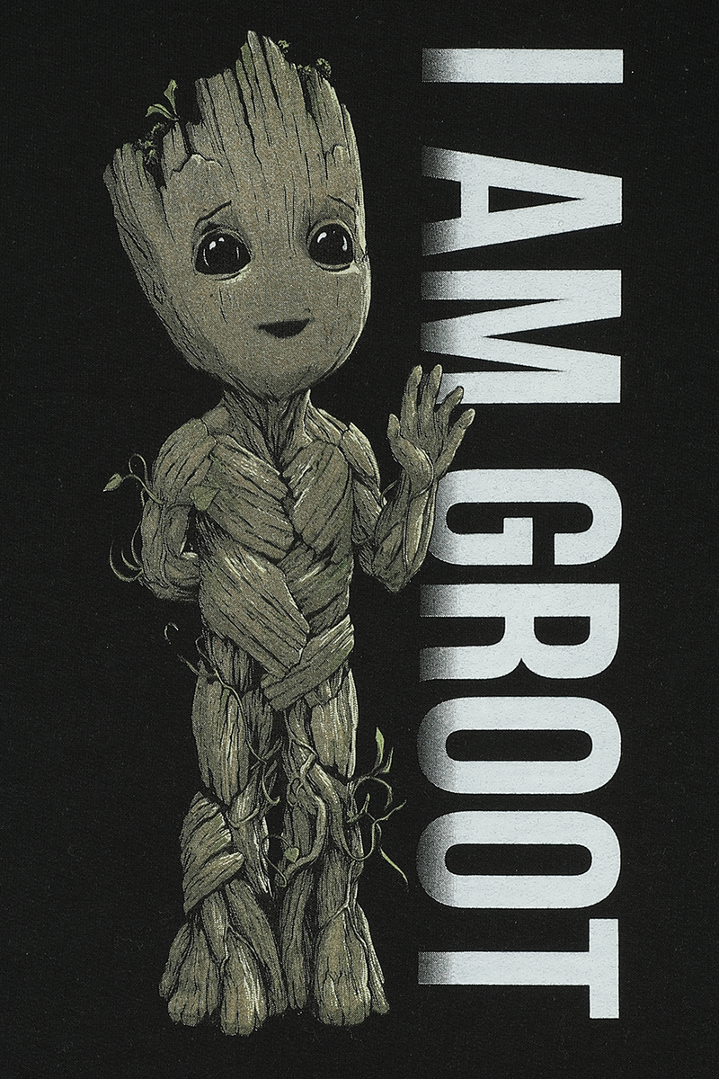 Guardians Of The Galaxy I Am Groot - Profile Hoodie black - Image 3