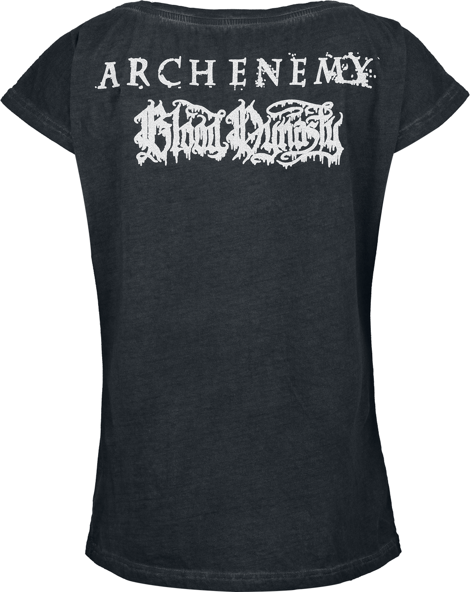Arch Enemy Bloody Wave - Glow In The Dark T-Shirt anthracite - Image 3