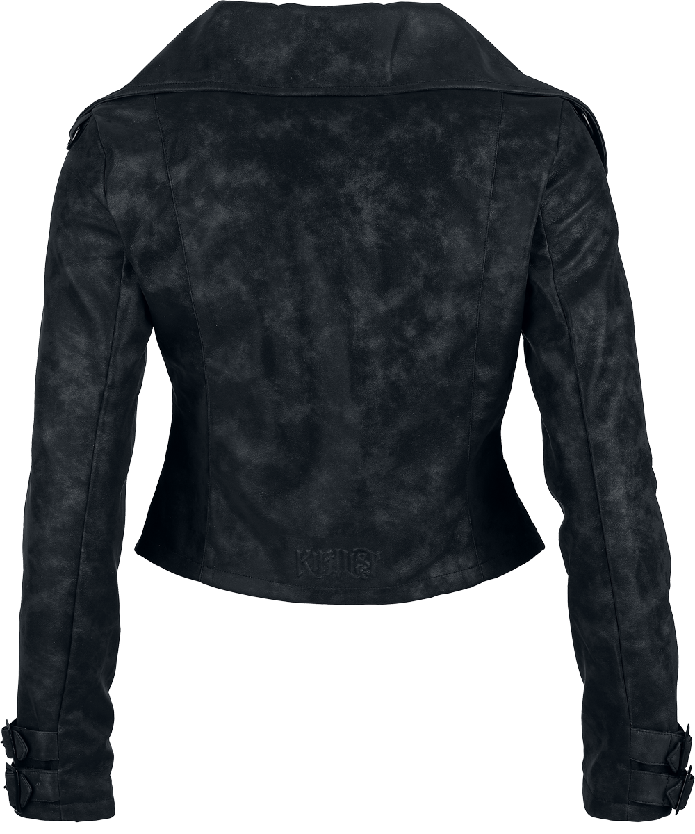 KIHILIST by KILLSTAR Lunar Lycan Jacket Biker Jacket black - Image 3