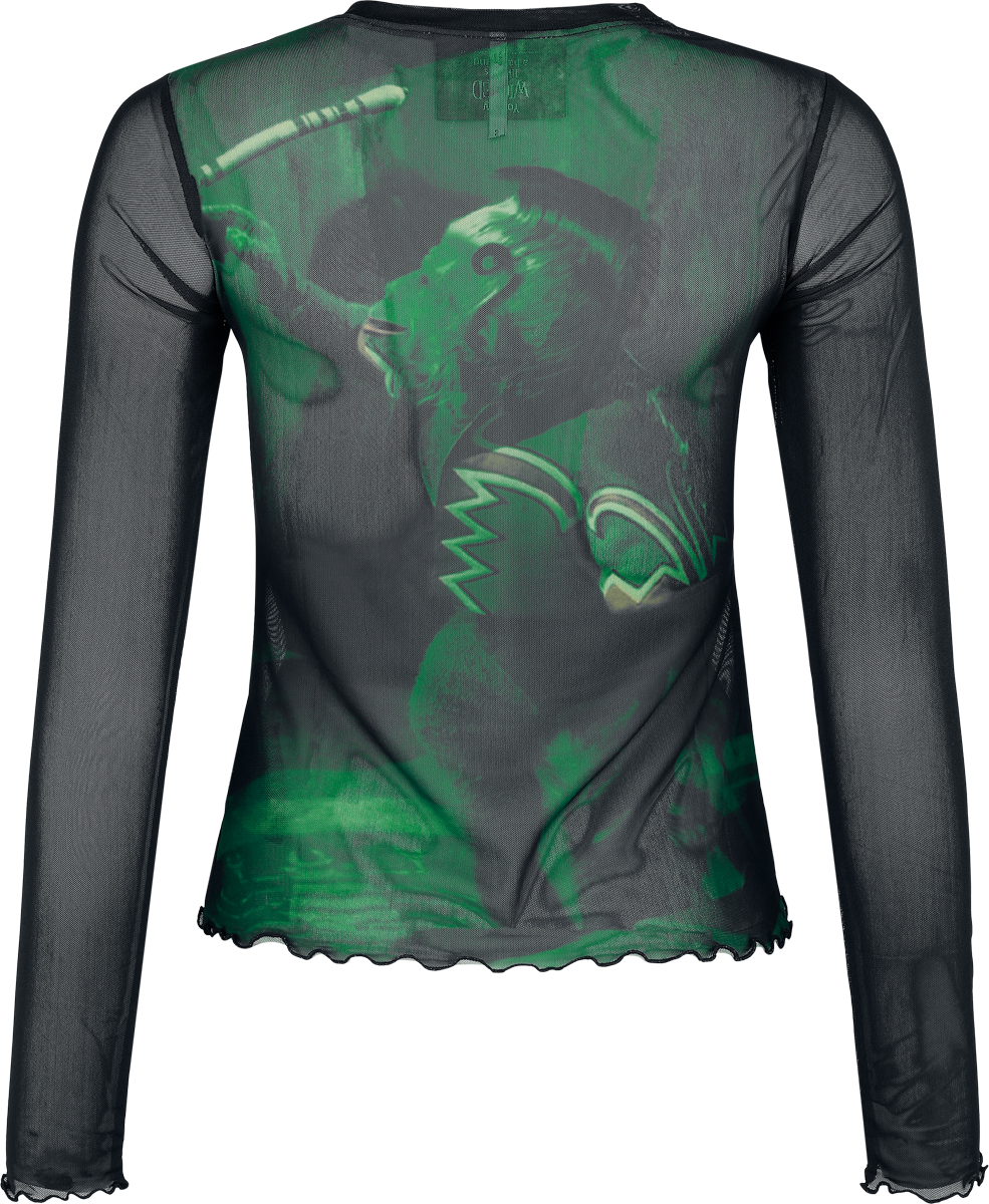 The Wizard of Oz by Killstar Truly Wicked - Mesh Top Long-sleeve Shirt green - Image 3