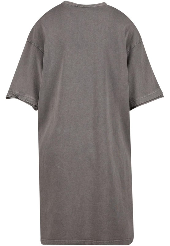 Urban Classics Ladies' Washed Look Jersey T-shirt Dress Midi Dress grey - Image 3